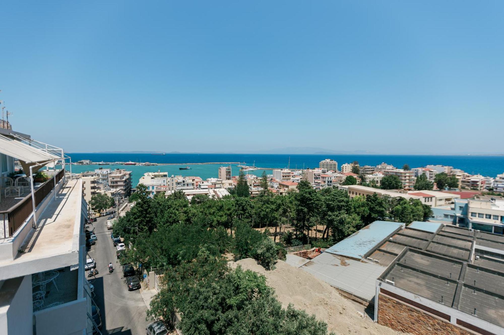 Apartamento Panoramic Penthouse Chios Town Exterior foto